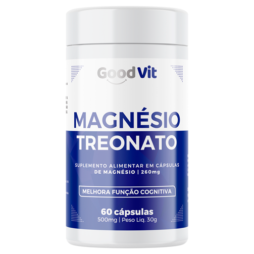 Good Vit Magnésio Treonato 260mg 60 Cápsulas