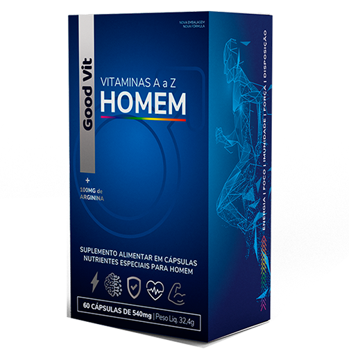Vitamina A a Z Homem C/60 Cápsulas - Good Vit