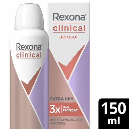 Rexona Antitranspirante Aerosol Clinical Extra Dry 150Ml