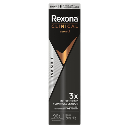 Rexona Clinical Men Antitranspirante Aerosol Invisible 150ml
